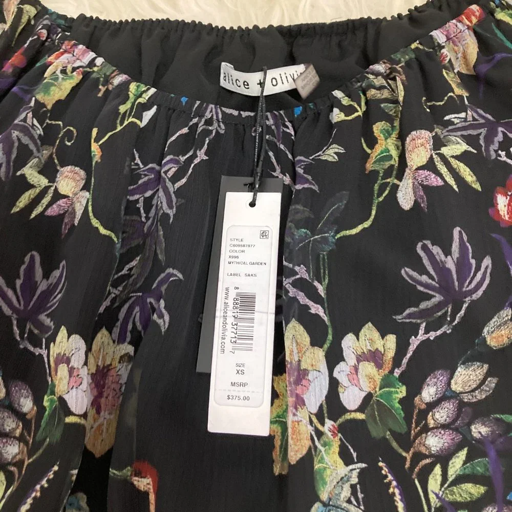 ALICE + OLIVIA Floral Print Mini Dress - Picture 8 of 11